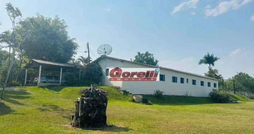 Chácara com 8 dormitórios, 12000 m² - venda por r$ 2.400.000,00 ou aluguel por r$ 10.000,00/mês - correas - arujá/sp