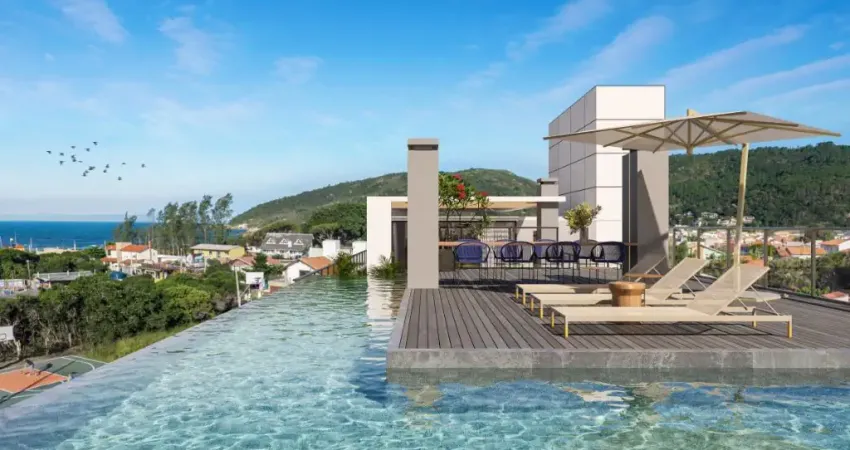 Studio na quadra do mar na Barra da Lagoa com 44 m² por R$ 590.000 - Florianópolis/SC