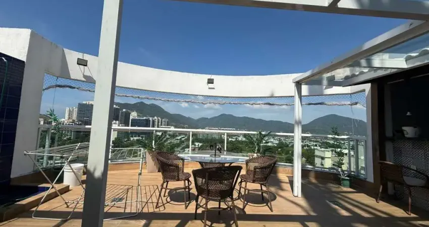 Cobertura para venda em rio de janeiro, recreio dos bandeirantes, 2 dormitórios, 1 suíte, 3 banheiros, 3 vagas