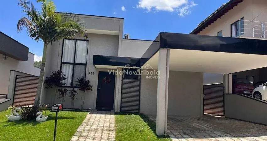 Casa mobiliada à venda de 03 dormitórios sendo 01 suíte no condomínio terras de atibaia i em atib