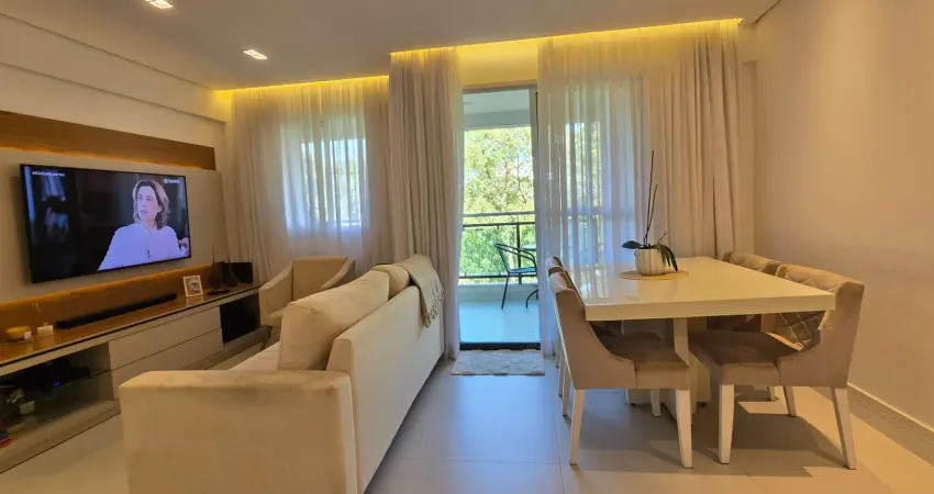 Mobiliado apartamento de 69 m² 3 dorm  totalmente mobiliado com 2 vagas demarcadas