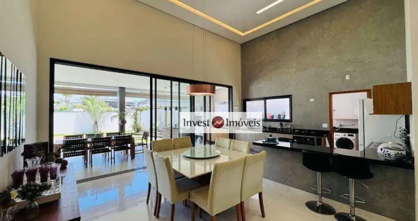 Casa térrea elegante com 3 quartos e piscina no condomínio terras do vale