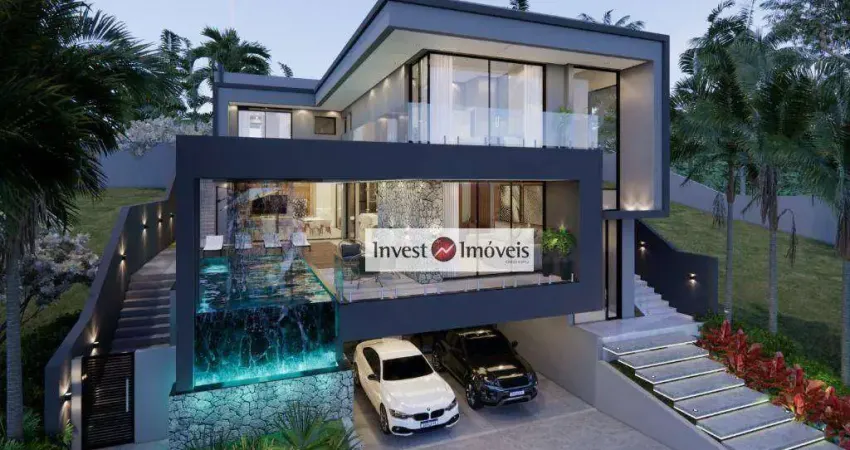 Sobrado com 4 dormitórios à venda, 505 m² por r$ 6.400.000,00 - condomínio residencial alphaville i - são josé dos campos/sp