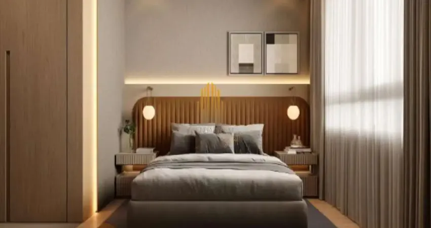 Condomínio legí perdizes - studio de 43m² com dormitório, banheiro e varanda.