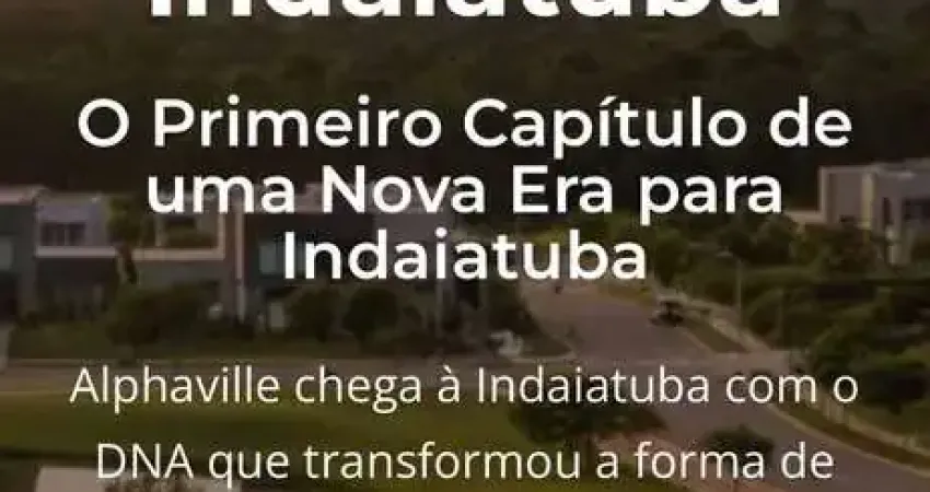 Terreno em condomínio fechado à venda no Itaici, Indaiatuba 