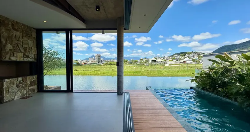 Casa oásis - reserva da pedra - 3 suítes - pedra branca - condomínio fechado - fundo lago