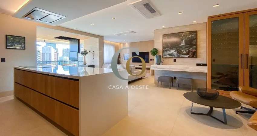 Apartamento premium mobiliado com 112m2 vista privilegiada