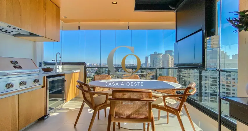 Apartamento premium mobiliado com 112m2 vista privilegiada