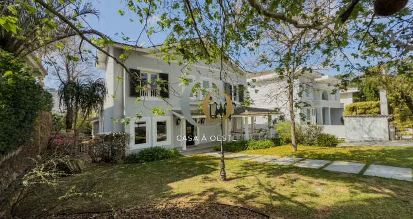 Casa de estilo americano clássico no residencial 18 do forte – conforto, elegância e tecnologia em alphaville