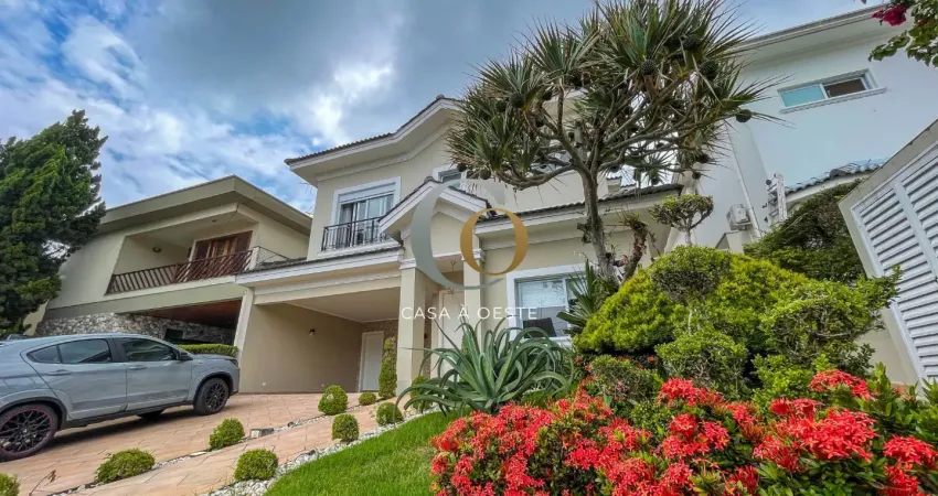 Casa semi mobiliada no alphaville 3 com 4 dormitórios,  quintal com piscina e churrasqueira