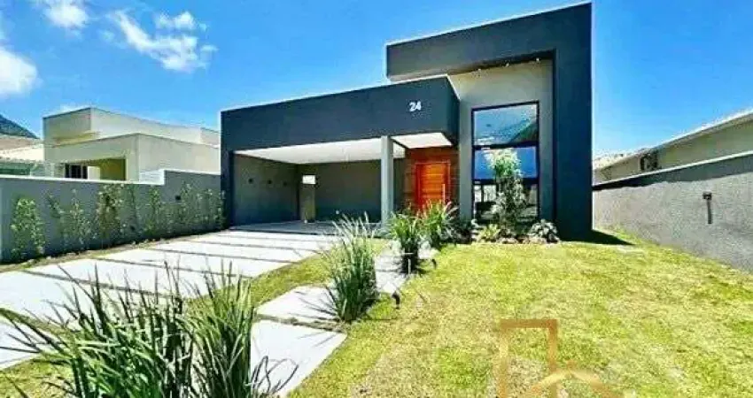 Casa alto padrão em condomínio, em inoã, com 3 quartos, sala de estar e jantar, piscina, área gourmet…