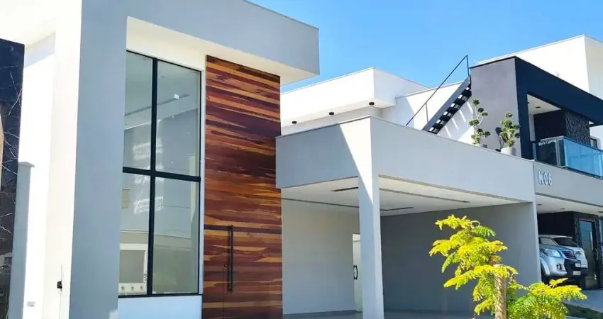 Casa em condomínio, com 3 suítes (1 closet), sala c/ pé direito alto, área gourmet c/ churrasqueira…