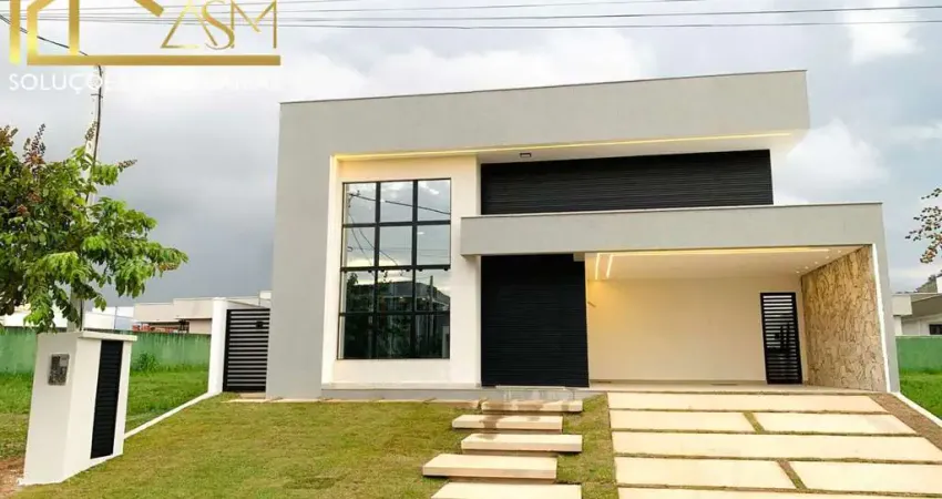 Casa alto padrão em condomínio, com 3 quartos (1 suíte c/ closet), sala em dois ambientes, piscina em alvenaria em l…