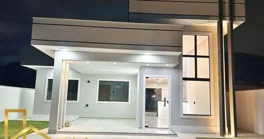 Linda casa com 3 quartos (1 suíte), sala pé direito alto, cozinha estilo americano, espaço gourmet…