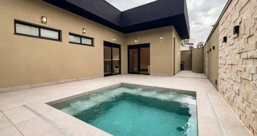 Casa terrea no condomínio villaggio 3 | nova | 3 suítes | 2 vagas de garagem