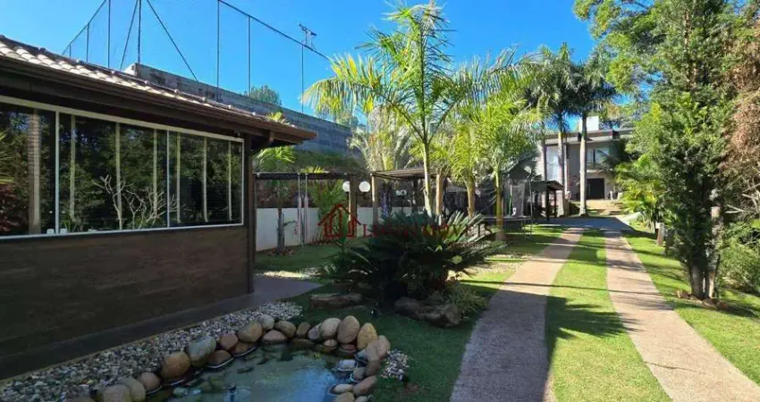 Chácara com 6 dormitórios à venda, 4274 m² por r$ 6.900.000,00 - vista alegre - vinhedo/sp