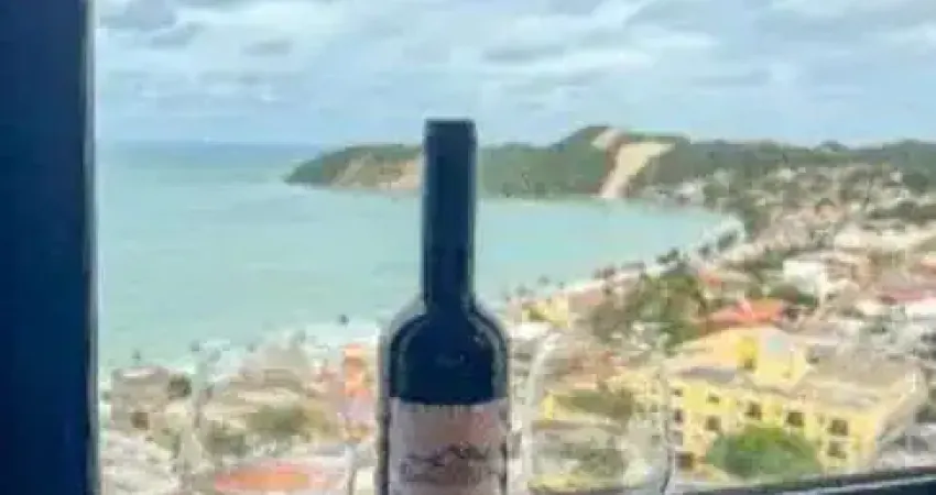 Apartamento flat mobiliado vista mar no hotel quality ponta negra