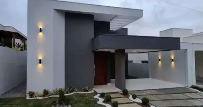 Linda casa 3/4 alto padrão 1 suíte master + 2 semi-suítes 300m² - condomínio monte carlo