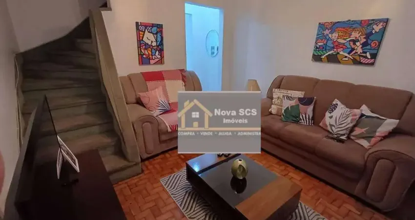 Sobrado - bairro osvaldo cruz 2 dormitórios amplos. sala. cozinha. área de serviço. dependência de empregada com 1 wc e 1 vaga de garagem. ótim locali