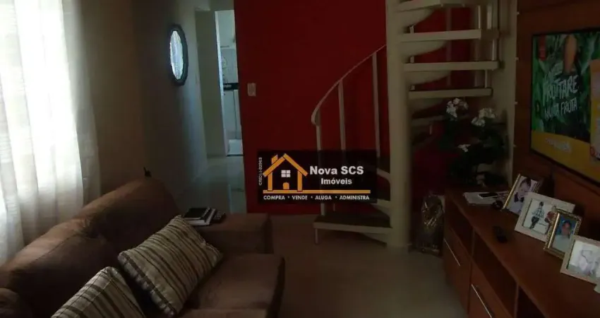 Cobertura com 2 dormitórios à venda, 125 m² por r$ 710.000,00 - nova gerti - são caetano do sul/sp