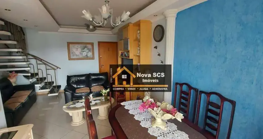 Cobertura com 4 dormitórios à venda, 124 m² por r$ 890.000,00 - osvaldo cruz - são caetano do sul/sp