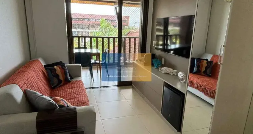 Flat 2qrts à venda no oka beach residence – muro alto, beira-mar e estrutura de resort!