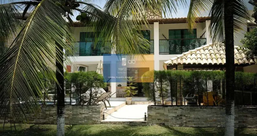 Aluguel por temporada de casa com 06 quartos em condomínio à beira mar de muro alto – porto de gali