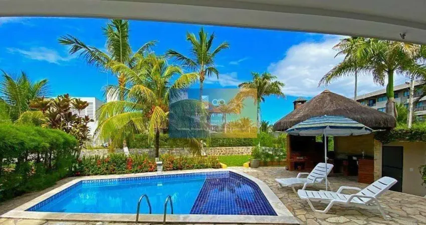 Aluguel por temporada de casa com 04 suítes em condomínio à beira mar de muro alto – porto de galin