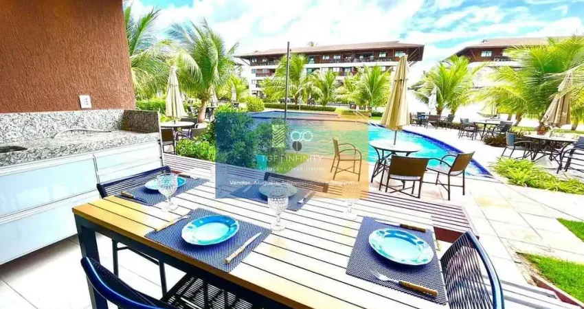 Aluguel por temporada de flat com 03 quartos no cupe beach living – porto de galinhas