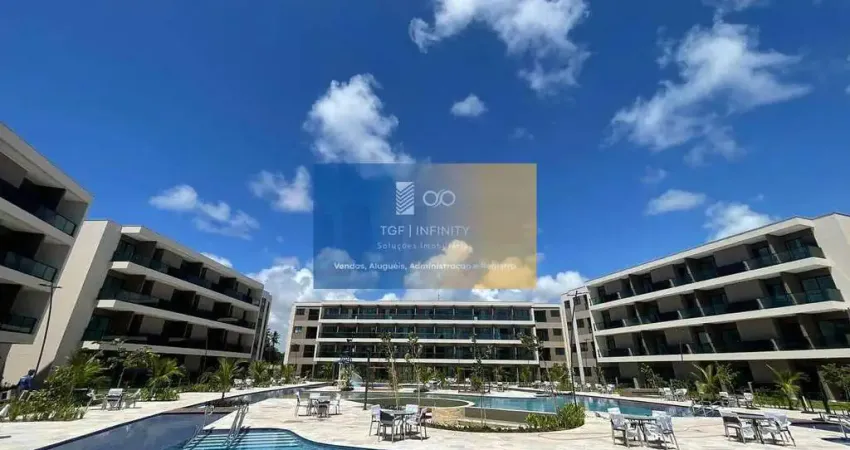 Flat 2 quartos com suíte no malia beach experience - muro alto | infraestrutura completa de resort