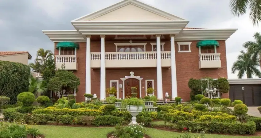 Mansão de luxo cinematográfica com arquitetura clássica em sorocaba