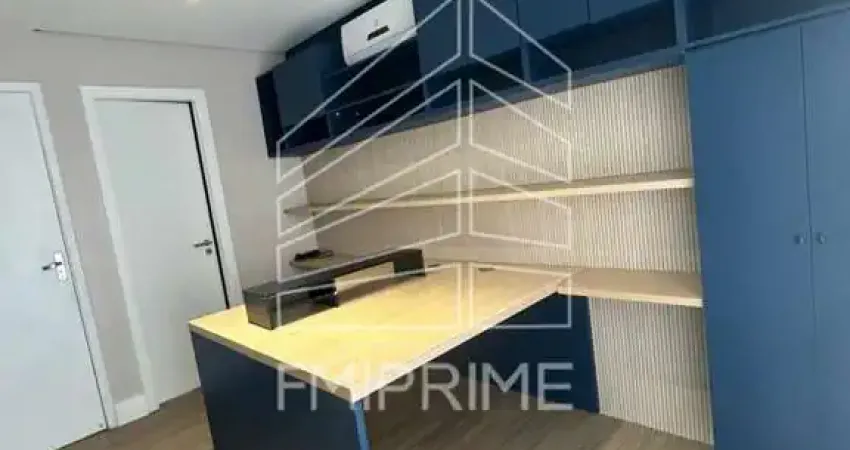 Sala pronta  de 37 m2 com sacada na pompéia. locação. semi-mobiliada.