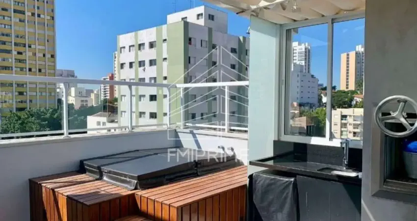 Cobertura  varanda gourmet, 2 suítes, 1 dormitório, piscina, 2 vagas
