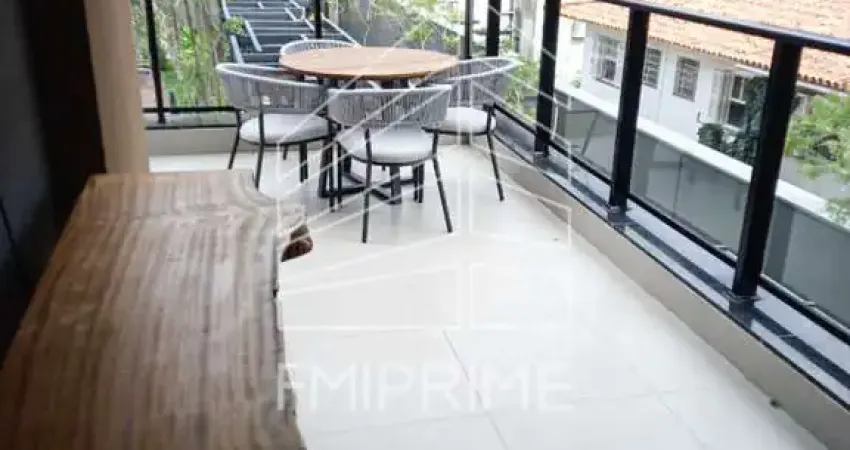 Pinheiros sacada living 1 dormitório 1 banheiro 1 vaga mobiliado