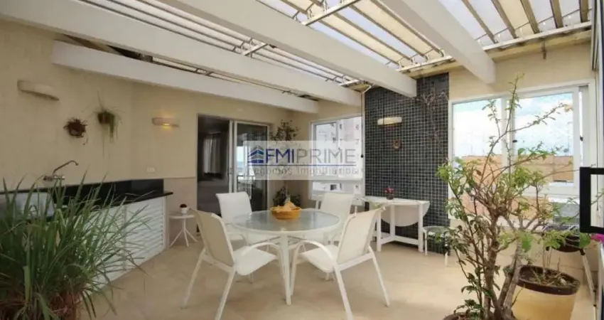 Cobertura duplex com 254 m2, 4 dormitórios e lazer em perdizes.