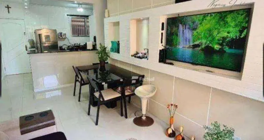 Apartamento com 2 dormitórios à venda, 70 m² por r$ 319.000,00 - enseada - guarujá/sp