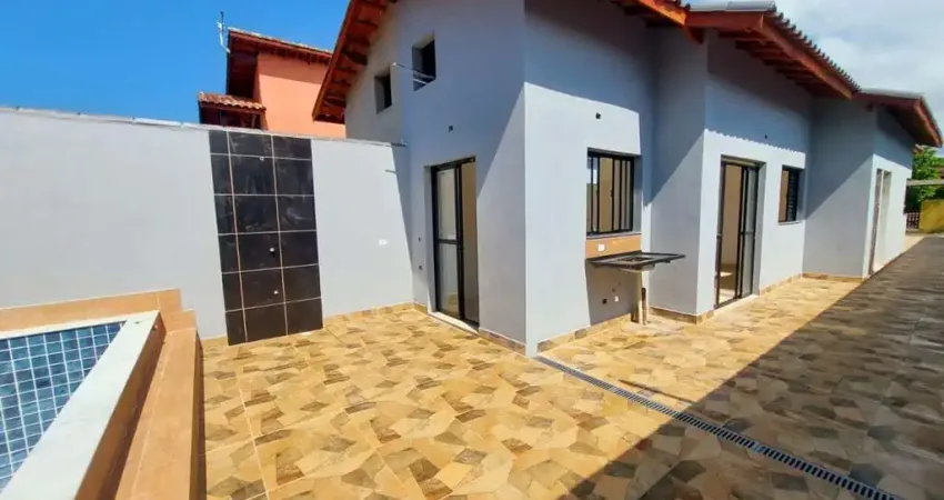 Casa 2 dormitórios para venda em itanhaém, jd. guacyra, 2 dormitórios, 1 suíte, 3 banheiros, 2 vagas