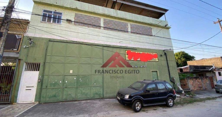 Galpão, 800 m - venda por 2.577.000 ou aluguel por  15.075-mês - Nova Cidade - São Gonçalo-RJ