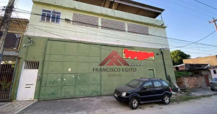 Galpão, 800 m - venda por 2.580.000 ou aluguel por  15.075-mês - Nova Cidade - São Gonçalo-RJ