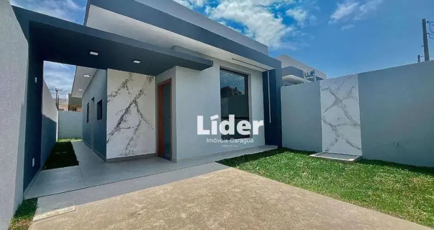 Casa com 2 dormitórios à venda, 61 m² por r$ 365.000,00 - balneário dos golfinhos - caraguatatuba/sp