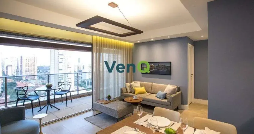 Apartamento mobiliado no condomínio habitarte verde com 80m² em pleno brooklin