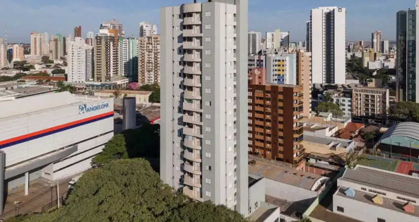 O apartamento localizado no edifício palácio real, andar alto! zona 07 de maringá.