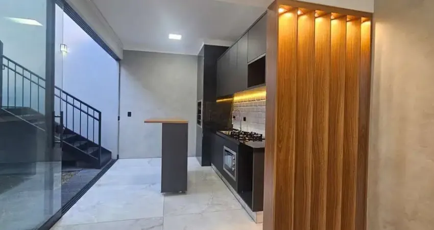 Casa térrea com spa, 1 suíte mais 2 quartos, design moderno e acabamento sofisticado