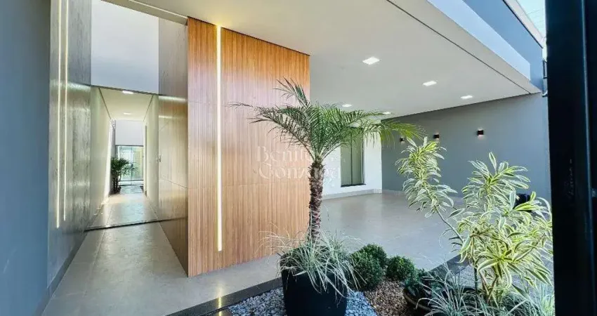 Casa nova de alto padrão com 3 suítes e lindo design moderno com piscina e gourmet – jardim muniqu