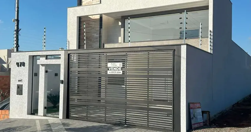 Casa à venda, jardim mediterrâneo, maringá, pr, com 3 quartos sendo uma suite, pé direito alto, pis