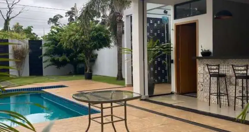Chácara e casa à venda, linda casa e chácara mobiliada pronta para momentos de lazer. jardim novo p