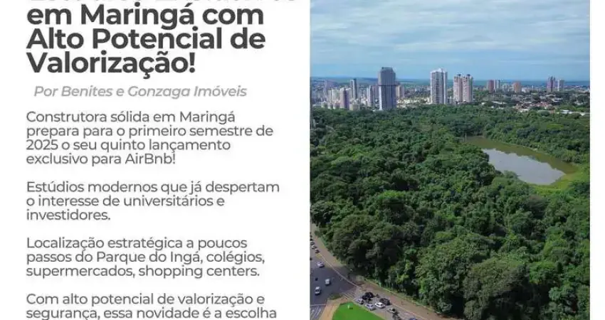 Studios e lofts à venda na zona 01 em maringá – be dumont | localização privilegiada perto do parqu