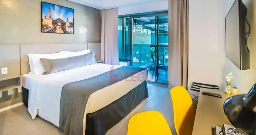 Studio com 1 dormitório para alugar, 28 m² por r$ 2.882,98/mês - república - são paulo/sp