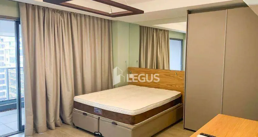 Apartamento com 1 dormitório para alugar, 43 m² por r$ 5.289/mês - brooklin - são paulo/sp