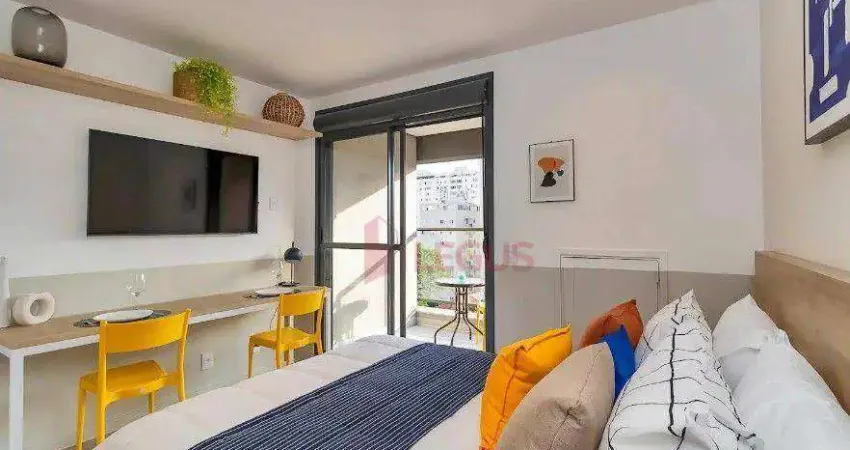 Studio com 1 dormitório à venda, 28 m² por r$ 480.000,00 - pinheiros - são paulo/sp